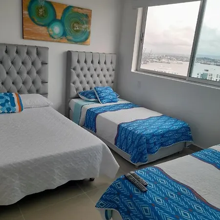 Apartamento Al-2 Frente A La Playa Con Aire Acondicionado Y Wifi