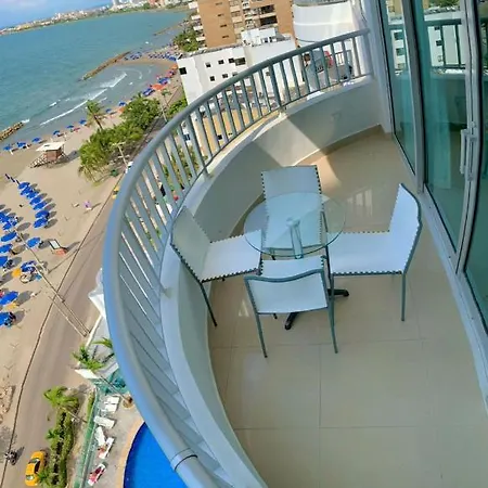 Apartamento Al-2 Frente A La Playa Con Aire Acondicionado Y Wifi Apartamento Cartagena