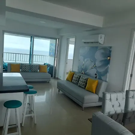 Apartamento Al-2 Frente A La Playa Con Aire Acondicionado Y Wifi Apartamento Cartagena