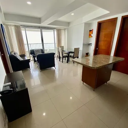 Apartamento Al-2 Frente A La Playa Con Aire Acondicionado Y Wifi Apartamento Cartagena